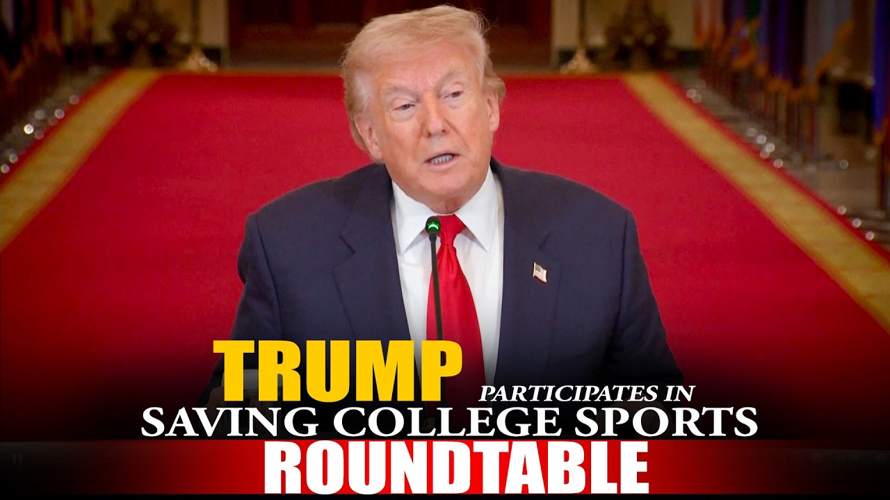 WATCH LIVE: President Donald Trump participates in a Saving College Sports Roundtable