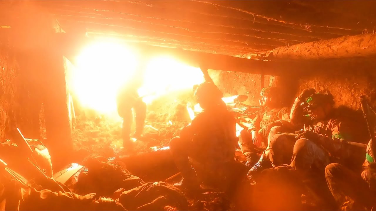 Inside the trenches on the Ukrainian frontline | ITV News