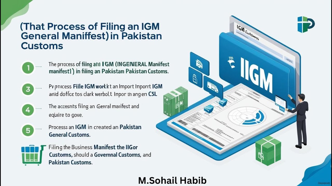 How to file IGM in Pakistan Customs