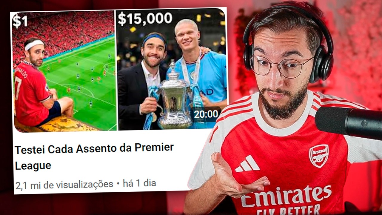 Testei Cada Assento da Premier League