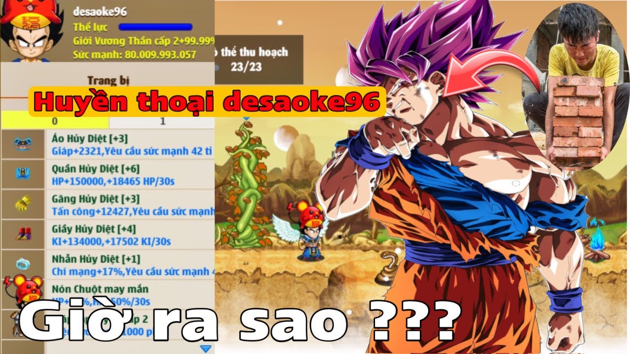 Ngọc Rồng Online - Huyền Thoại Desaoke96 Vang B&oacute;ng Một Thời Giờ Ra Sao ???