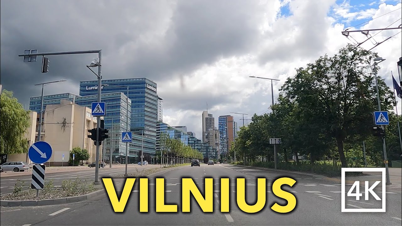 Driving in VILNIUS - 🇱🇹 Lithuania 🇱🇹