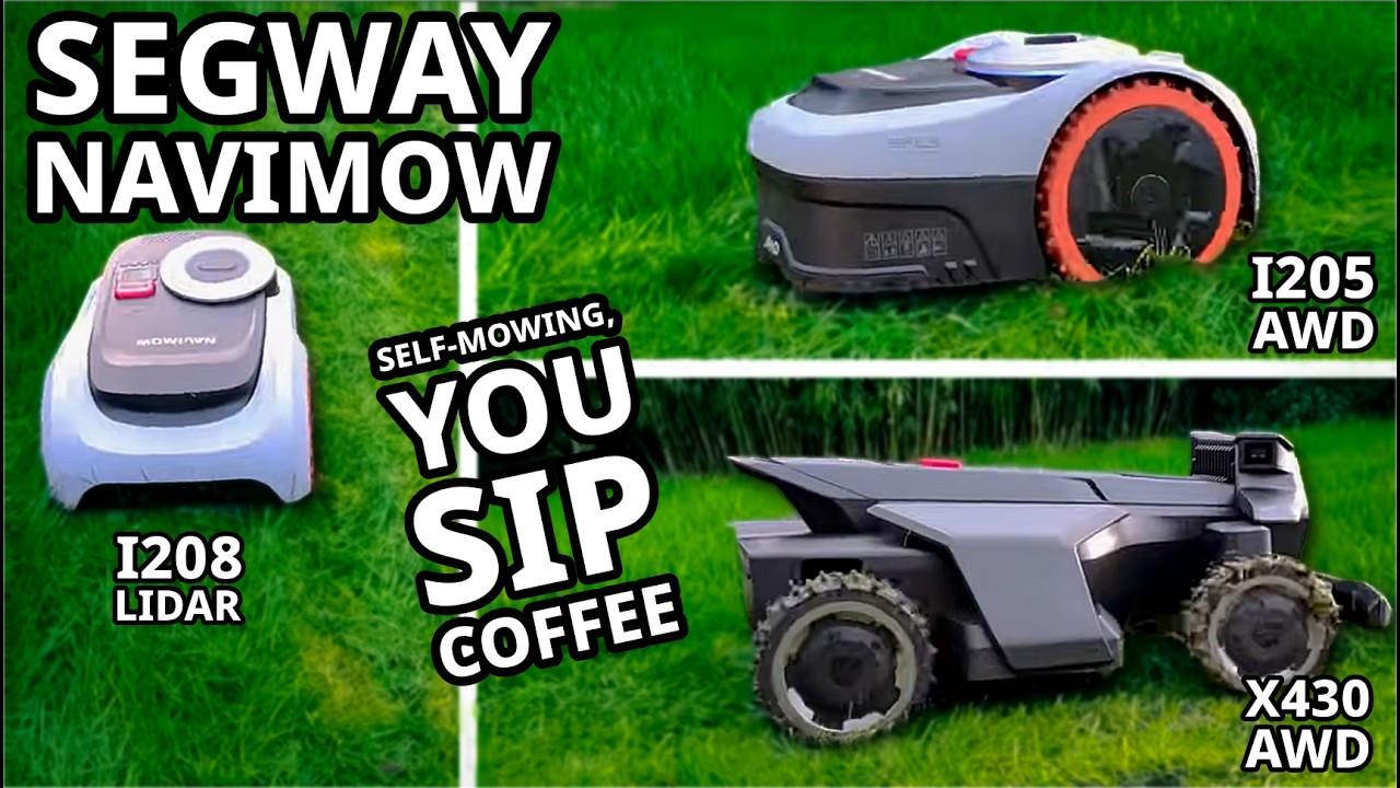 SEGWAY Navimow i205 AWD, i208 LiDAR, X430 AWD: Идеальный газон без усилий: выберите свою умную га...