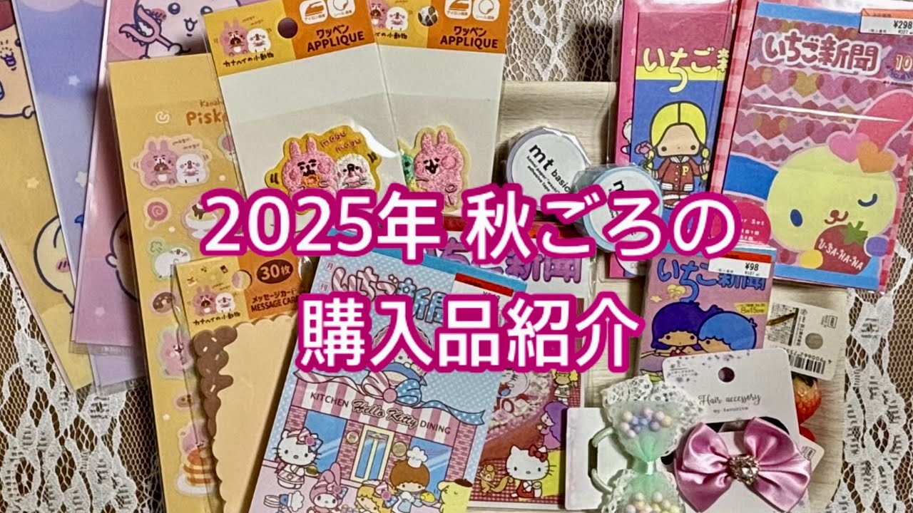 Vol.183 2025年秋ごろの購入品紹介+ちいかわ