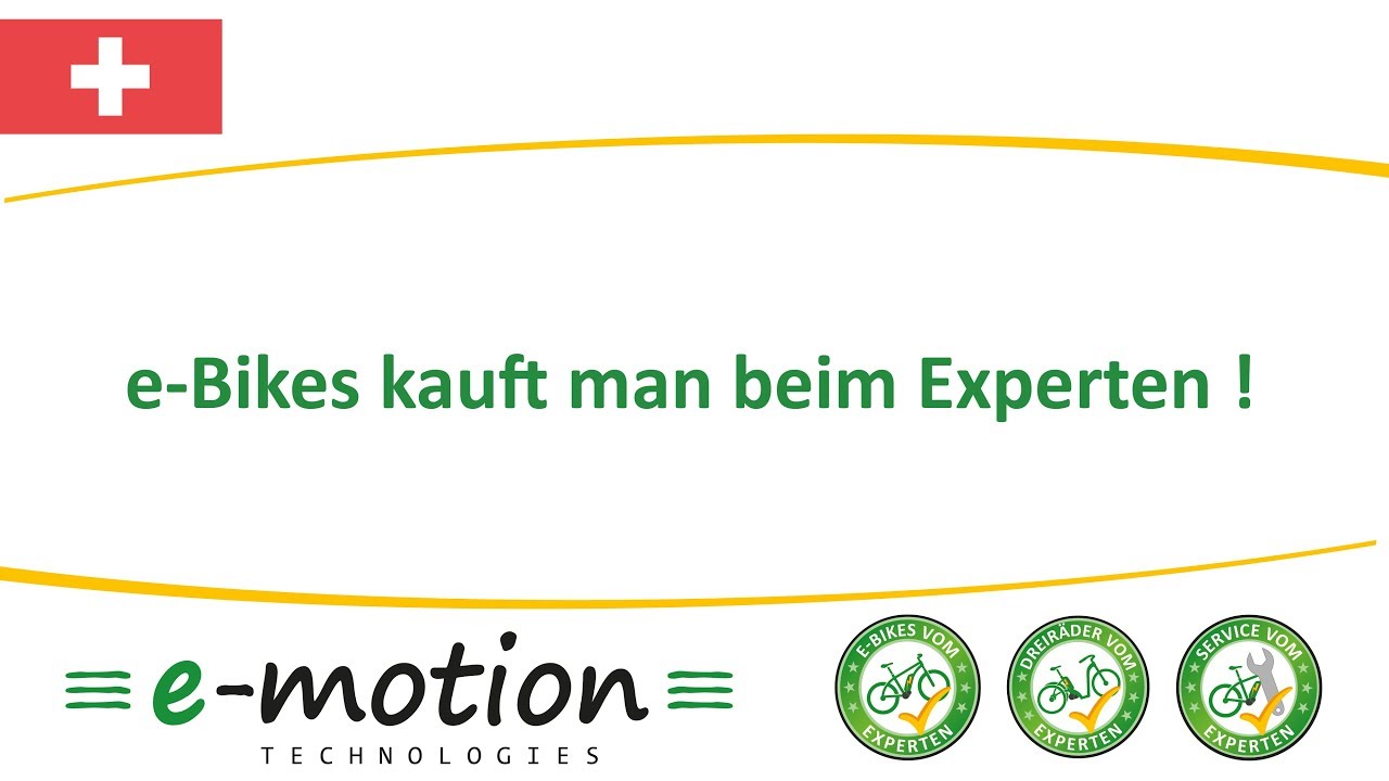e-Bikes kauft man beim Experten! Wir über uns | e-motion e-Bike Experten Schweiz