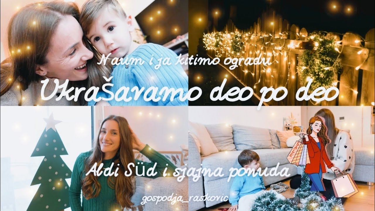 Novogodišnja dekoracija ograde 🎄❄ | Aldi Süd super ponuda | Šta sam kupila to baš baš povoljno |