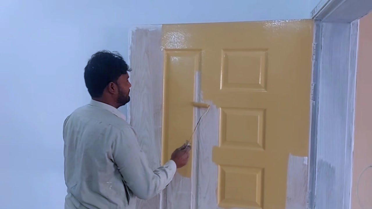 How to paint a doors | How to paint with roli | method of oil painting