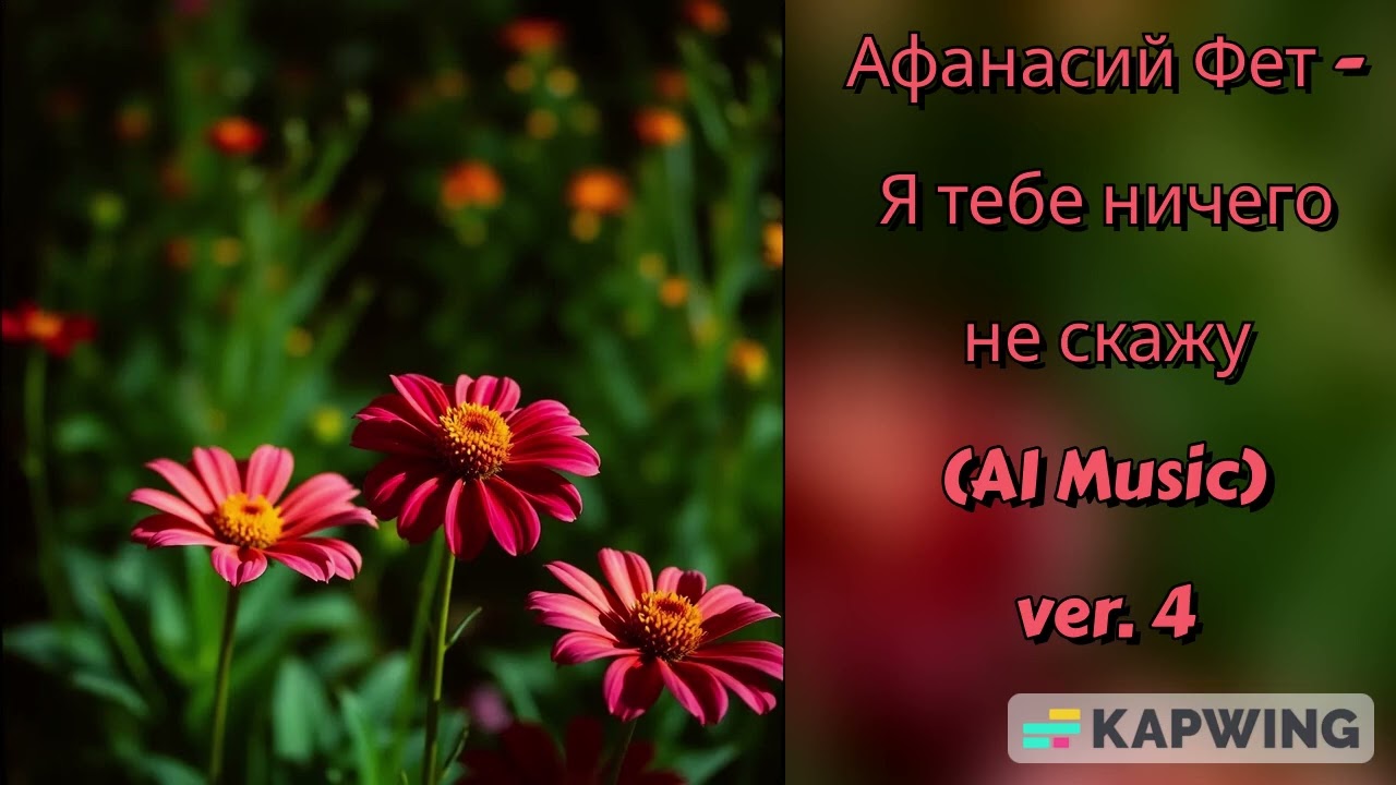 А. Фет - Я тебе ничего не скажу (AI Music) ver. 4