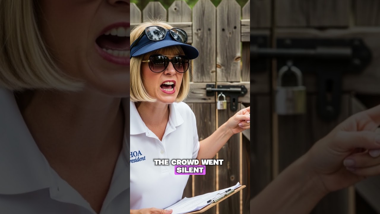HOA Karen Claimed She Reserved My Cabin for 100 Guests &mdash; I Shut the Gate and Exposed Her! #shorts