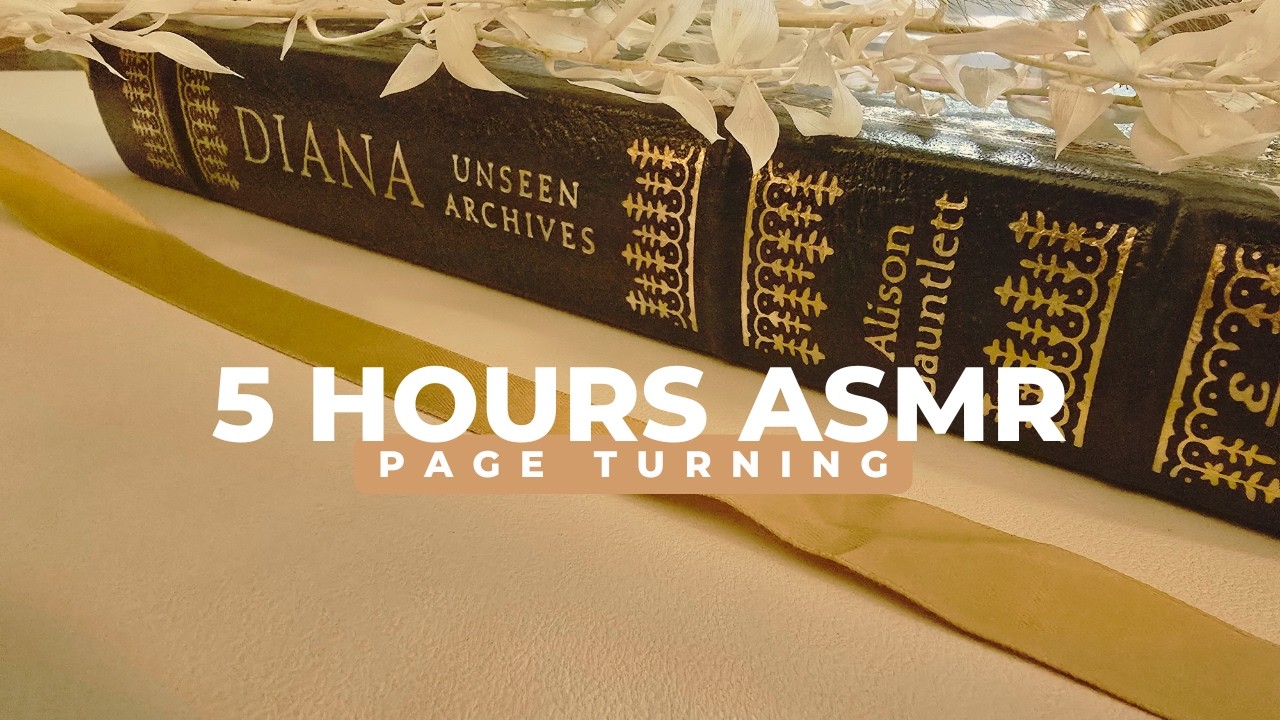 ⏰️ 5 Hours of Book Page Turning with Squeezing - Sleep, Study & Relaxation - No Talking
