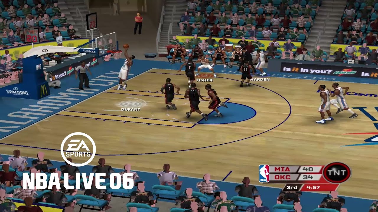 NBA Live 06 - Heat vs. Thunder - 11-12 Roster - PC Gameplay - NLSC Online Co-Op