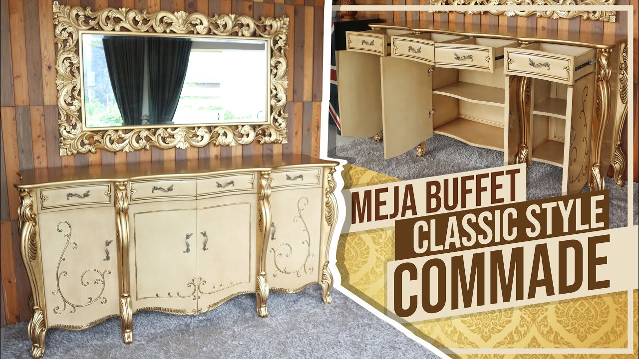 Proses Produksi Meja Buffet Classic Style Mewah Commode Jepara