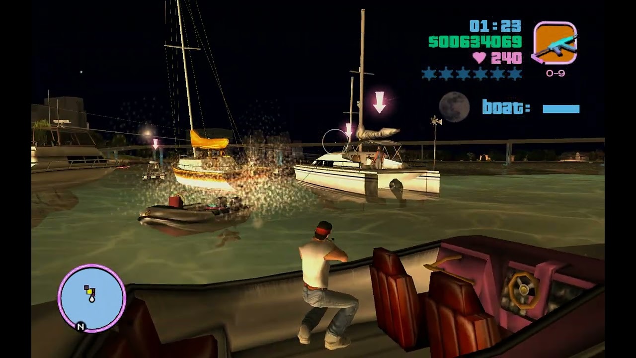 Vice City Big Mission gunfight at sea
