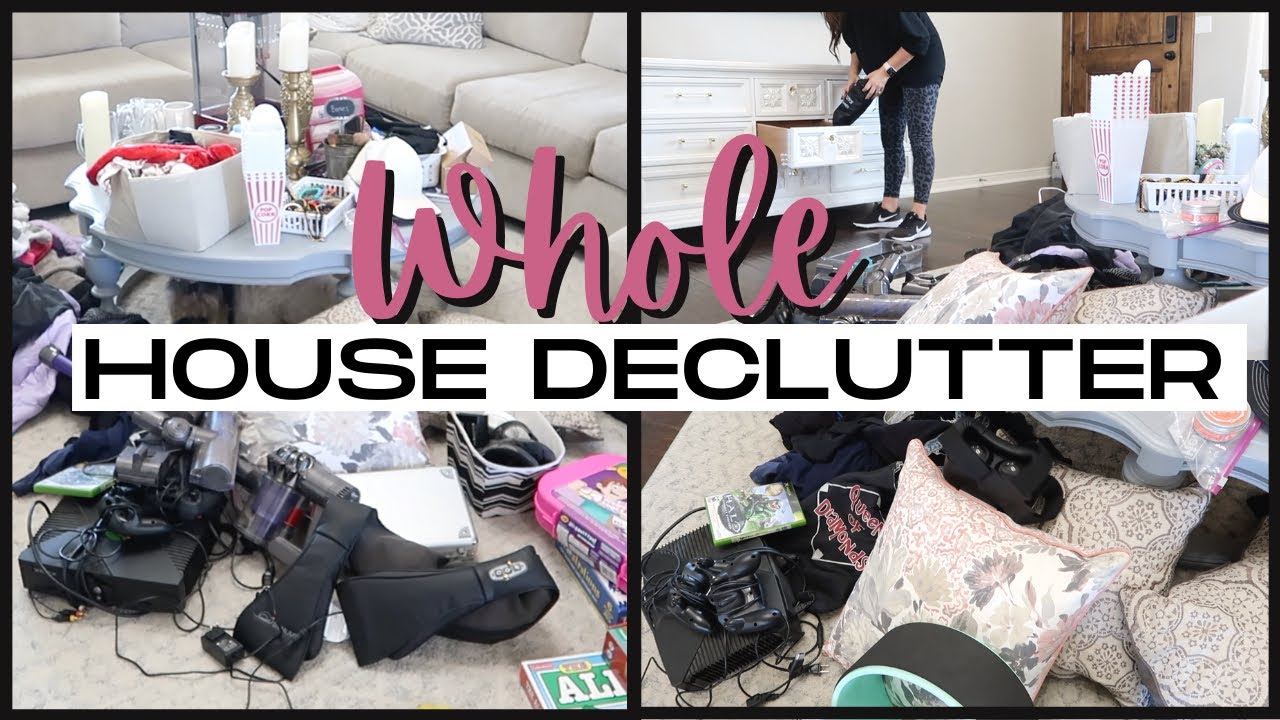 EXTREME WHOLE HOUSE DECLUTTER | I DECLUTTERED MY ENTIRE HOUSE! | GETTING READY TO MOVE
