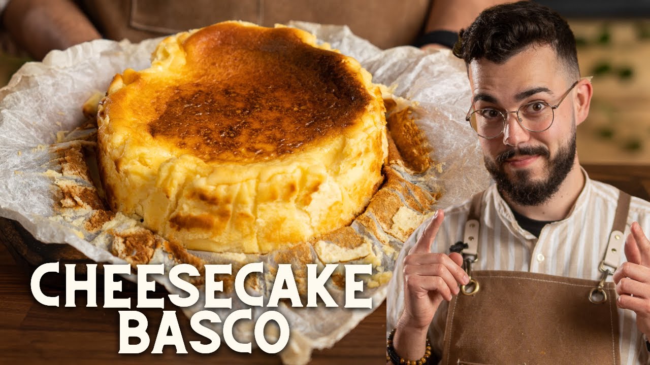 CHEESECAKE BASCO ou Tarta de Queso Basca! Extremamente Bom!
