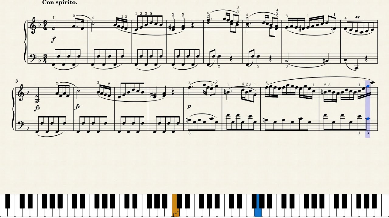 클레멘티 소나티네 Op.36 4번 1악장 | Muzio Clementi Sonatina Op.36 No.4 I. Con spirito