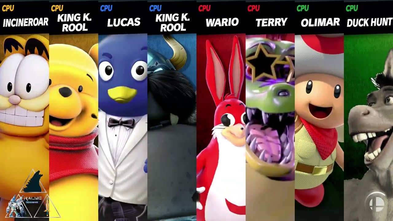 Garfield & Pooh Bear vs Pablo & Fredrik vs Chungus & Monty vs Toad & Donkey