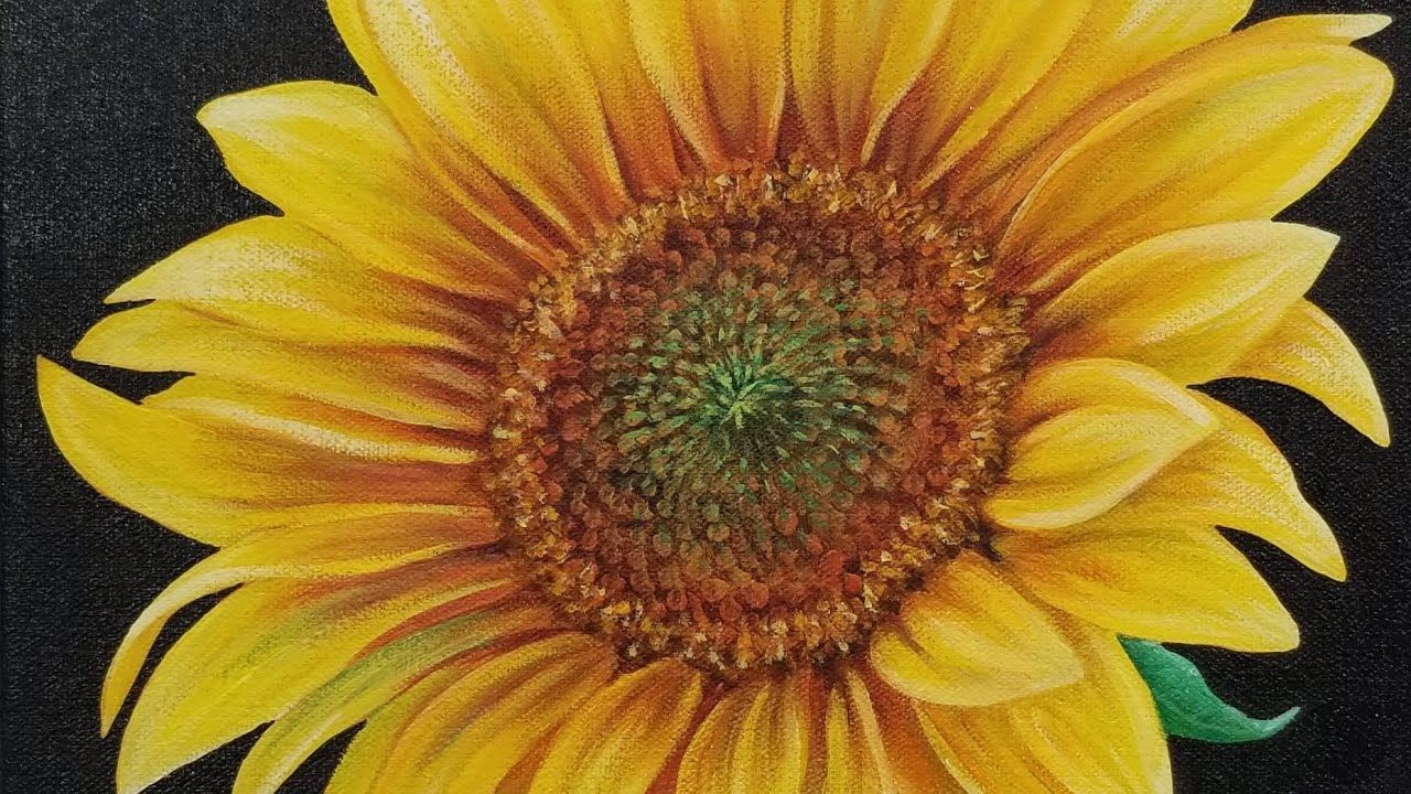 Sunflower Acrylic Painting LIVE Tutorial