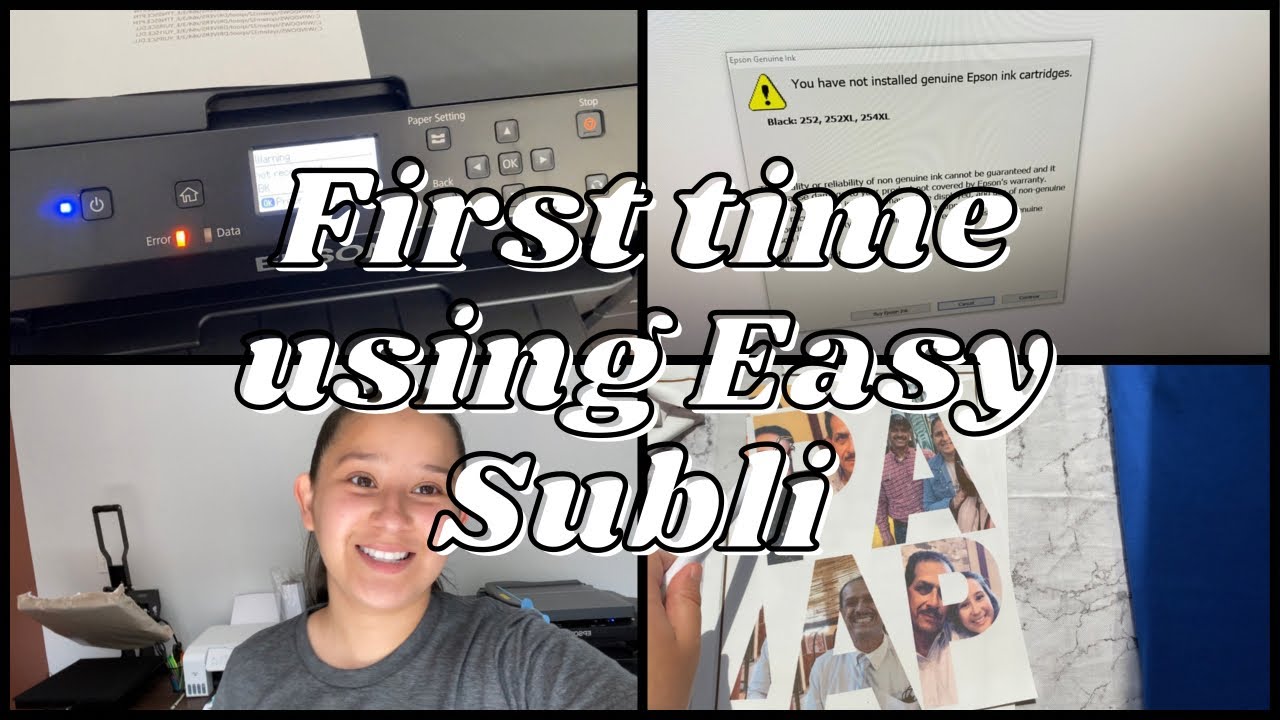 USING EASY SUBLI FOR THE FIRST TIME & EPSON WF 7210 PRINTER NOT RECOGNIZING Ep. 29