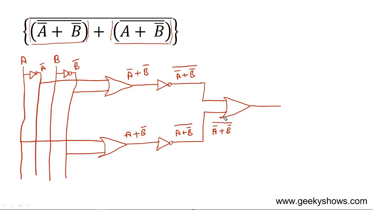 Circuit of Boolean Expression (Hindi)