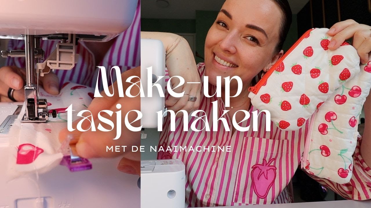 DIY Een make-up tasje maken met de naaimachine | Beautygloss