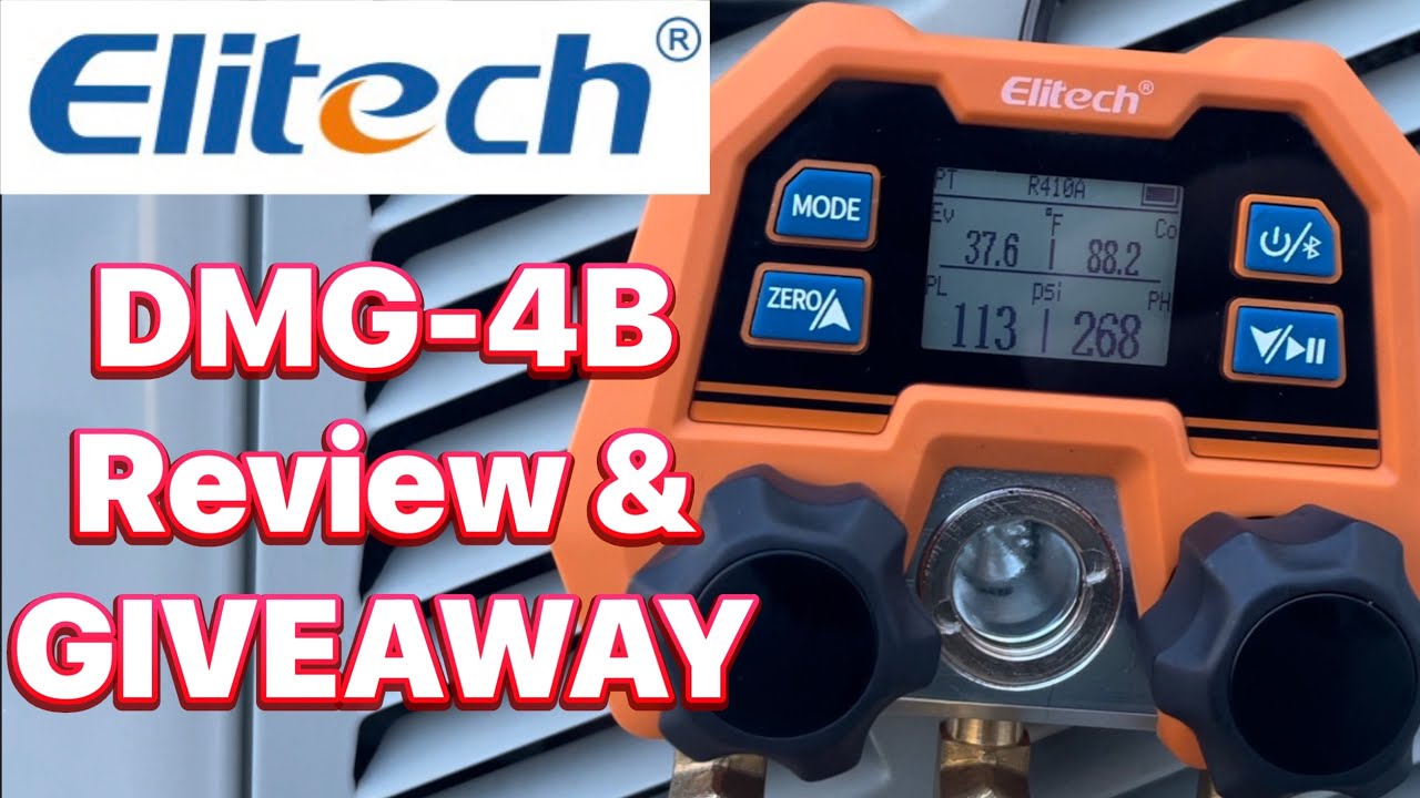 Elitech DMG-4B Digital HVAC Manifold Review!
