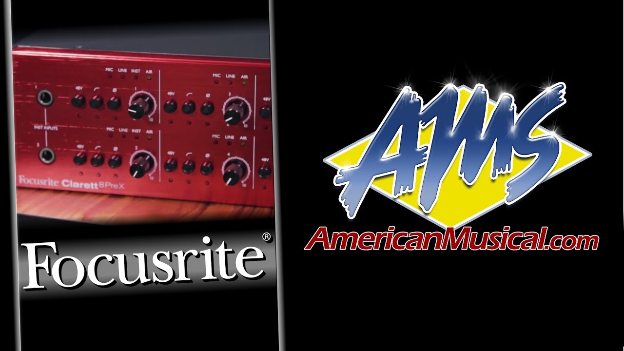 Focusrite Clarett 8Pre X Overview - Focusrite Clarett 8PreX Thunderbolt Audio Interface
