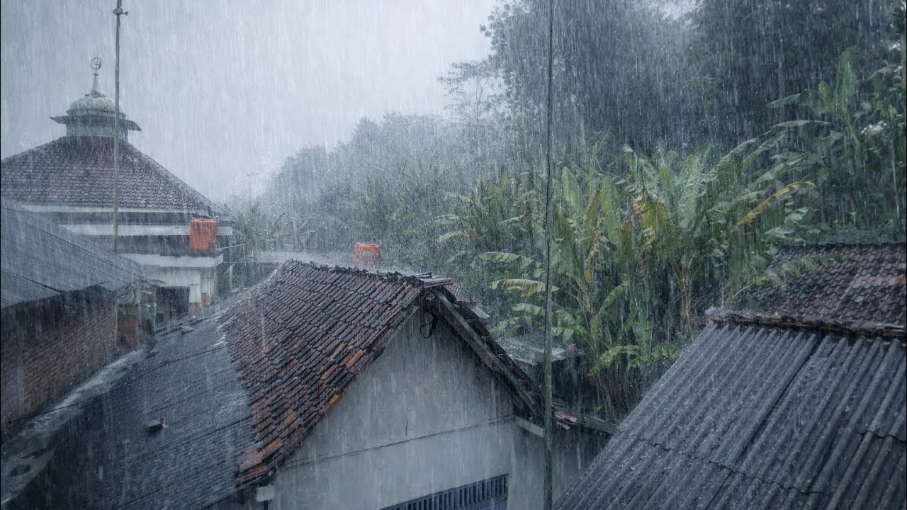 RAIN HUJAN SANGAT DERAS HUJAN BADAI