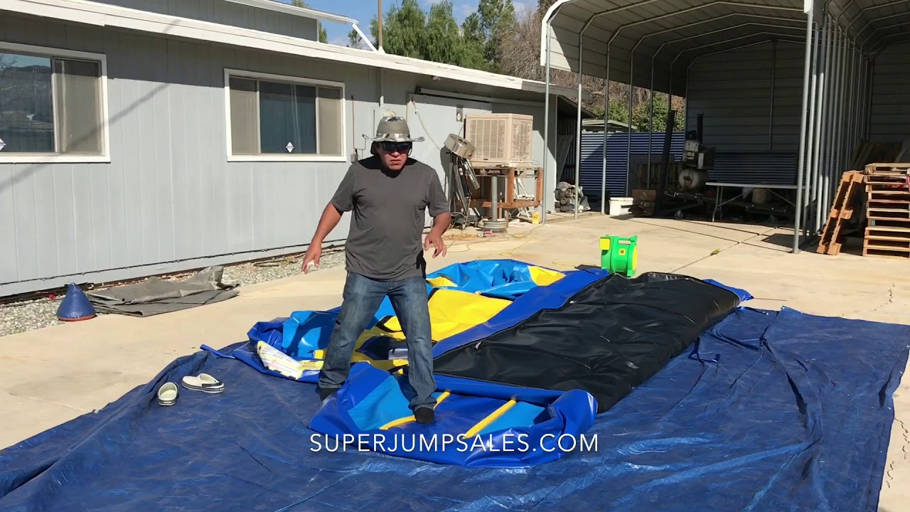 Como doblar un brincolin - How to fold an inflatable