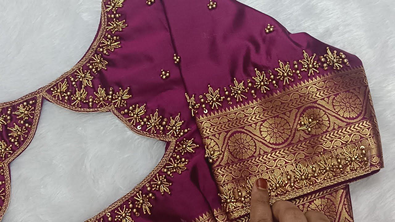 ✅😱Aariwork Blouse designs with rate fixing method for beginners in tamil