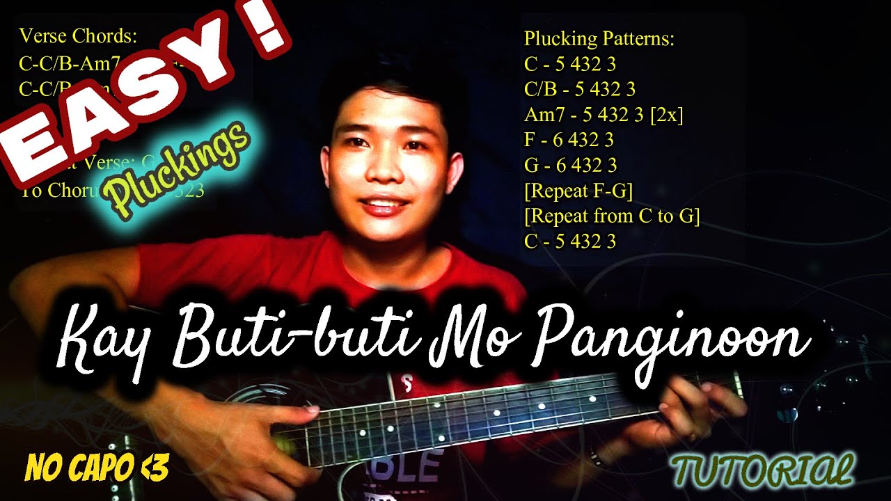 Kay Buti-buti Mo Panginoon - EASY CHORDS | Pluckings | No Capo | GUITAR TUTORIAL
