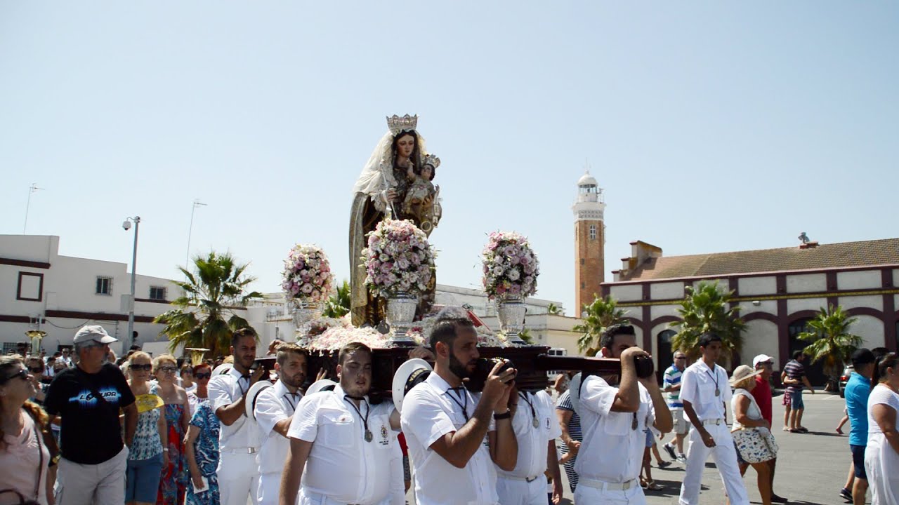 Virgen del Carmen de Bonanza ( Procesión matinal y embarque ) - 2016 - Sanlúcar de Barrameda