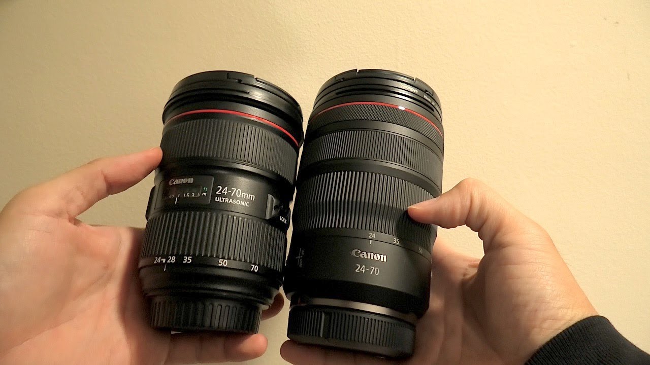 Canon RF 24-70 f/2.8 L IS vs Canon EF 24-70 f/2.8 II | R5 with sample videos