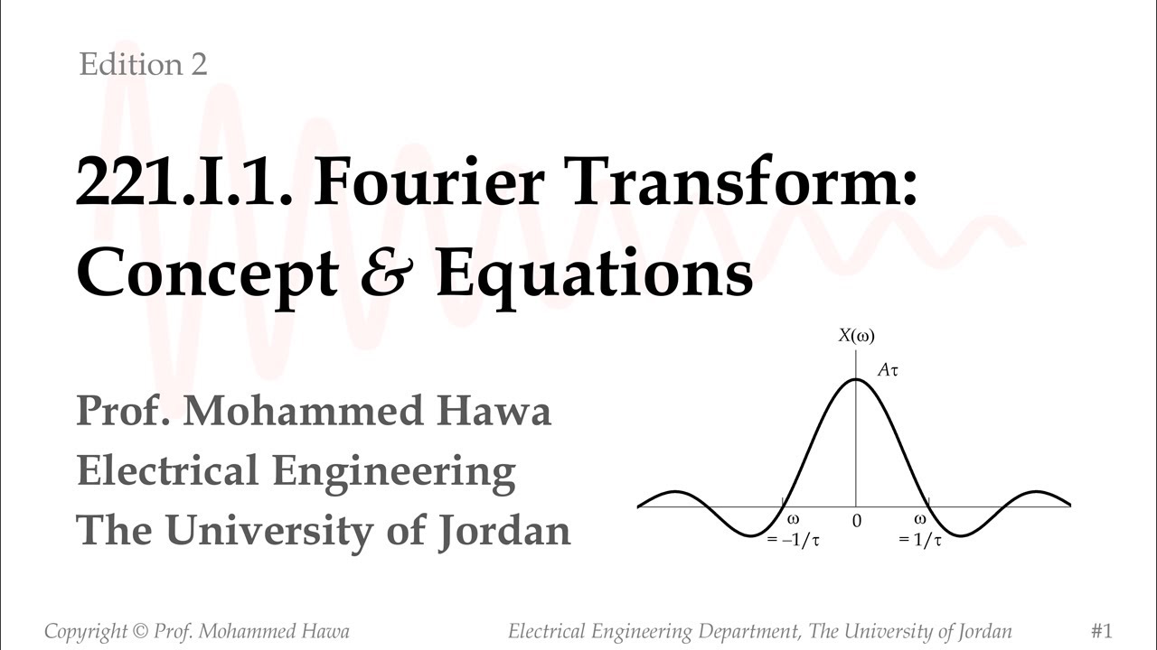 221.I.1. Fourier Transform: Concept & Equations