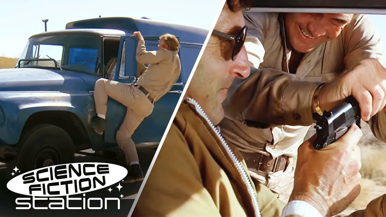 Steve Jumps From One Car to Another! | Six Million Dollar Man | Science Fiction Station