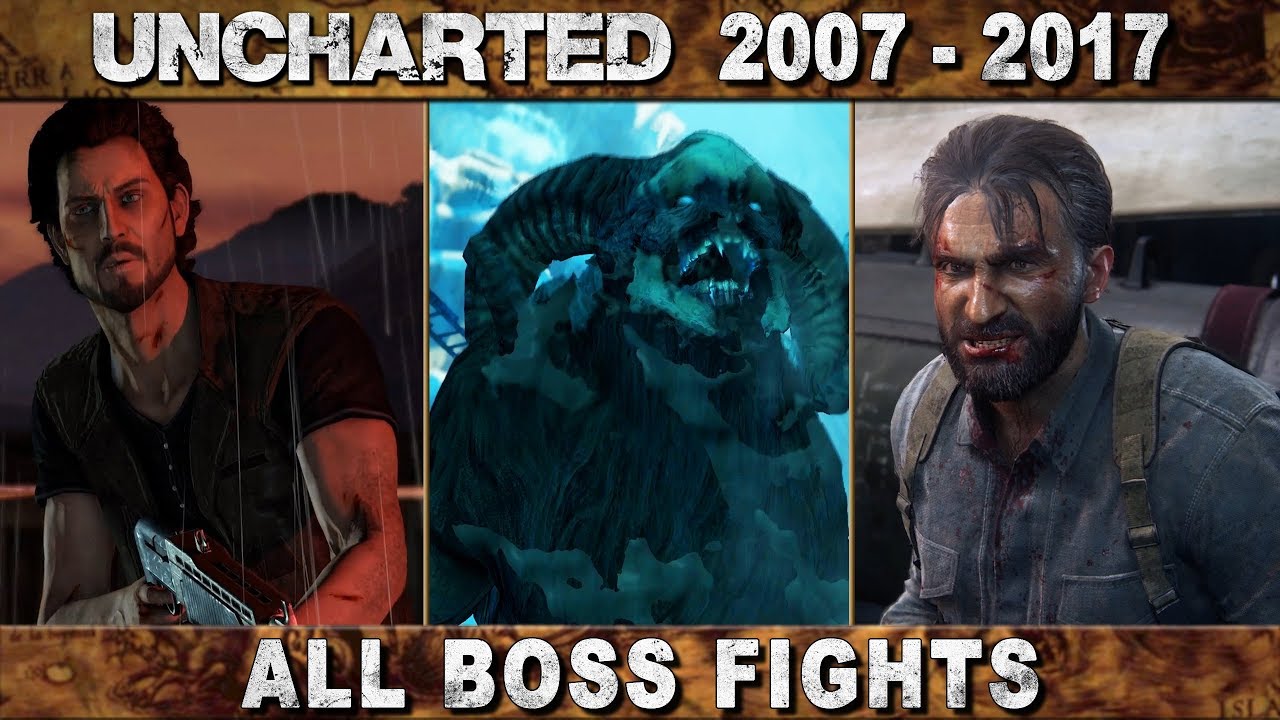 Все босс-бои Uncharted игр (2007-2017) (в формате 2K HD)