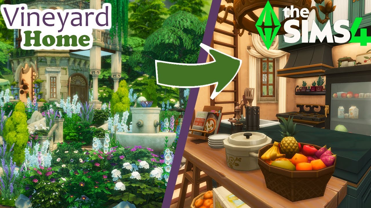 Vineyard Home |The Sims 4 Speed Build