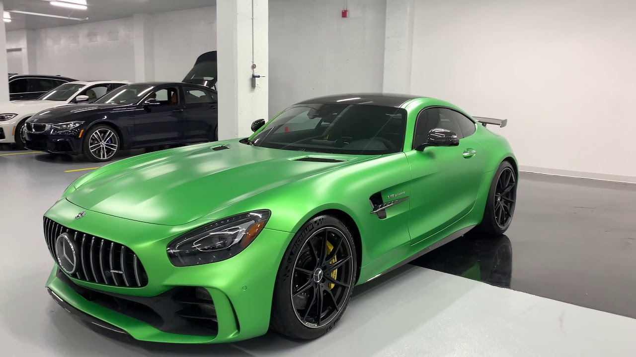 2018 Mercedes AMG GTR Green Hell - Revs + Walkaround 4k