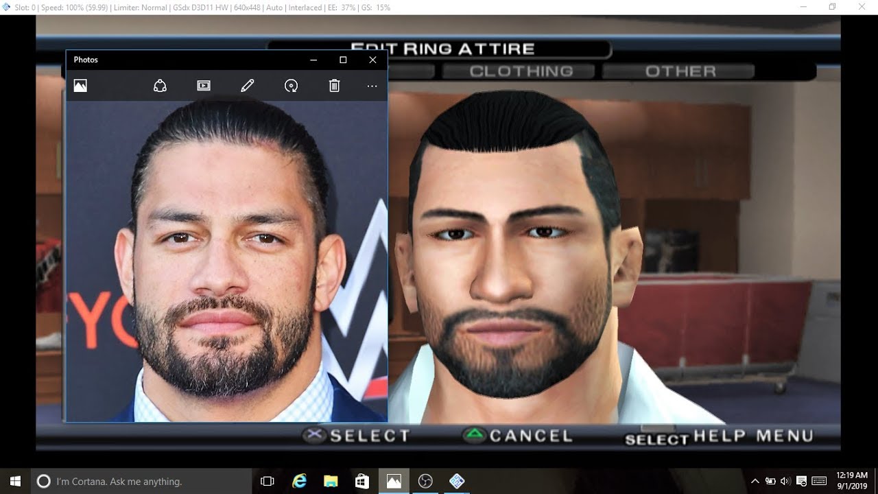WWE SVR PS2 2011 (HD) - How I create Roman Reigns - Created Superstar
