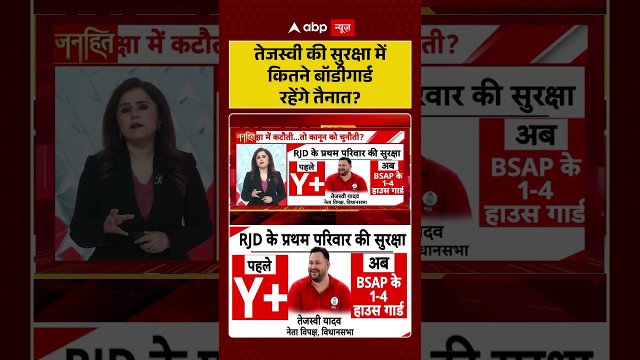 Tejaswi Yadav News: तेजस्वी की सुरक्षा में कितने बॉडीगार्ड रहेंगे तैनात | #ytshorts