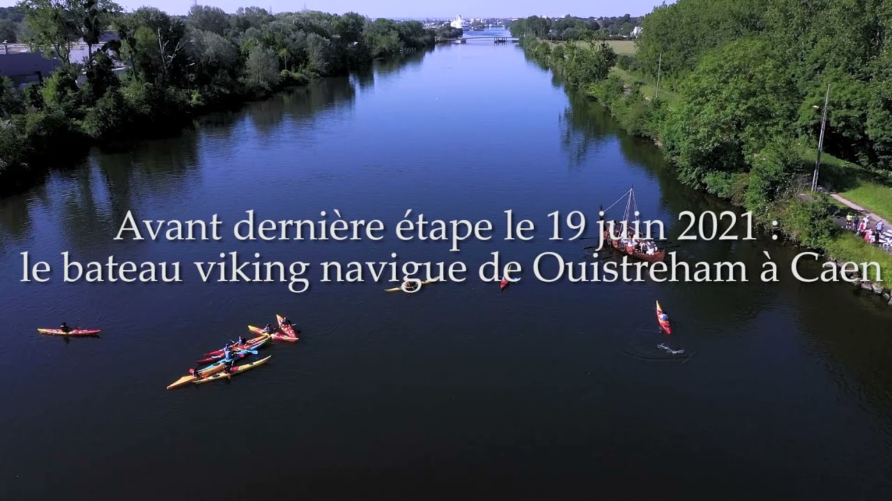 L'arriv&eacute;e du bateau viking au Parc Ornavik &agrave; H&eacute;rouville