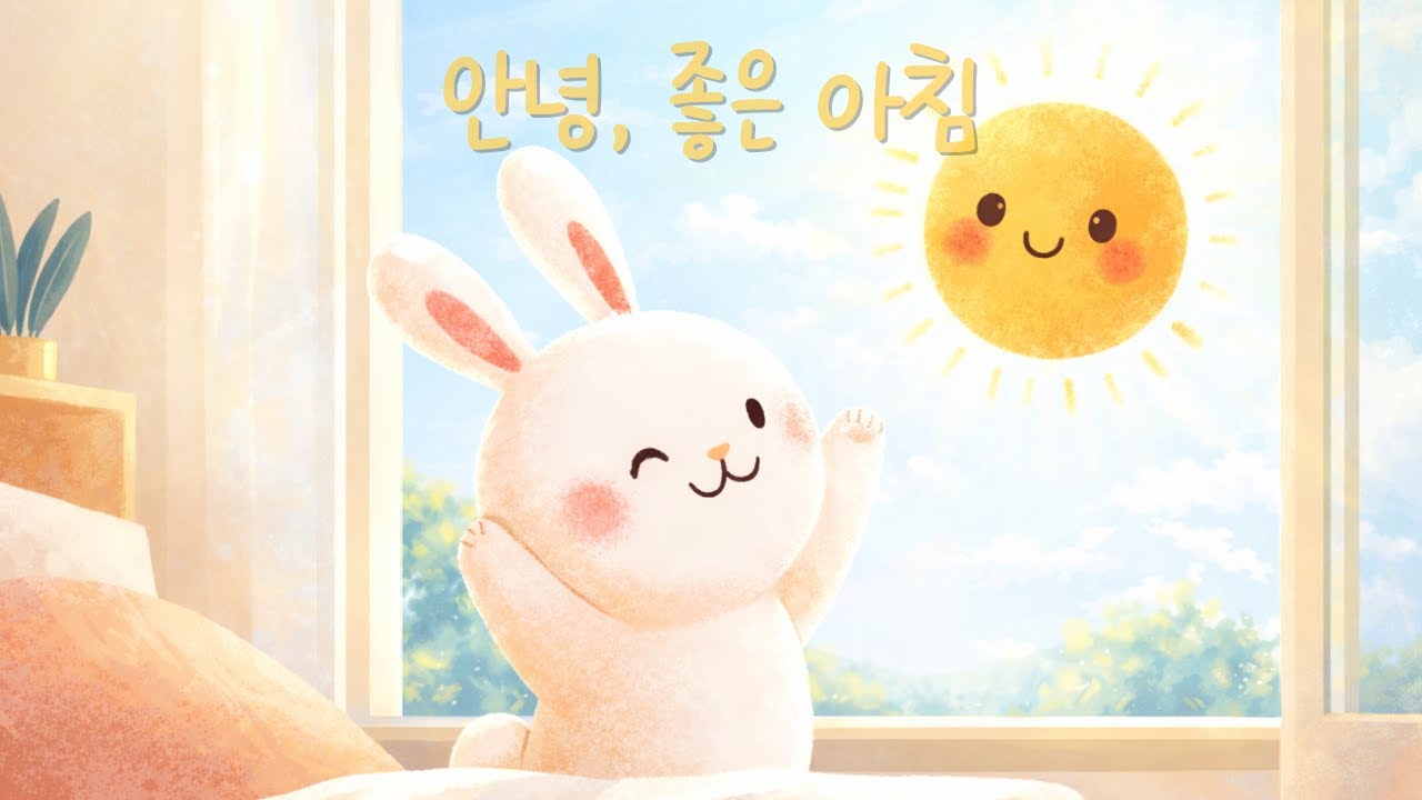 토끼와 함께 시작하는 햇살 가득한 아침☀️설레는 피아노 멜로디🐰