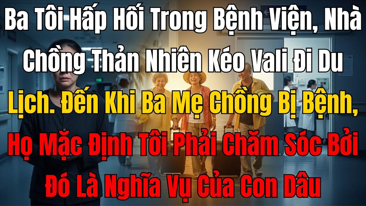 Ba Tôi Hấp Hối, Nhà Chồng Vẫn Thản Nhiên Đi Du Lịch. Đến Khi Ba Mẹ Chồng Bệnh, Họ Bắt Tôi Hầu Hạ