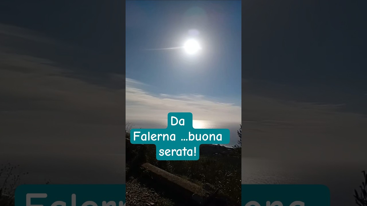 DA FALERNA CHIUDO CON UN SALUTO AGLI AMICI CHE SEGUONO IL CANALE