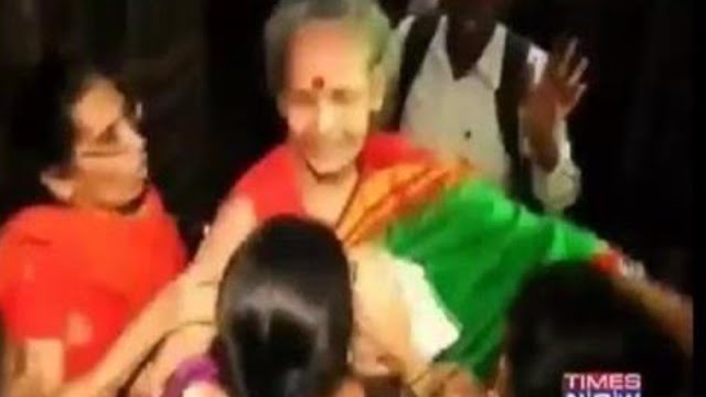 Activists Prevented To Enter Restricted Area In Kolhapur's Mahalaxmi Temple