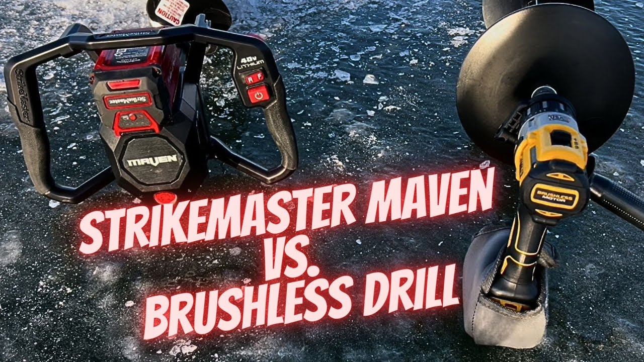 #170 Сравнение ледобура StrikeMaster Maven 40V и бесщеточной дрели - Лучший ледобур на 40 вольт
