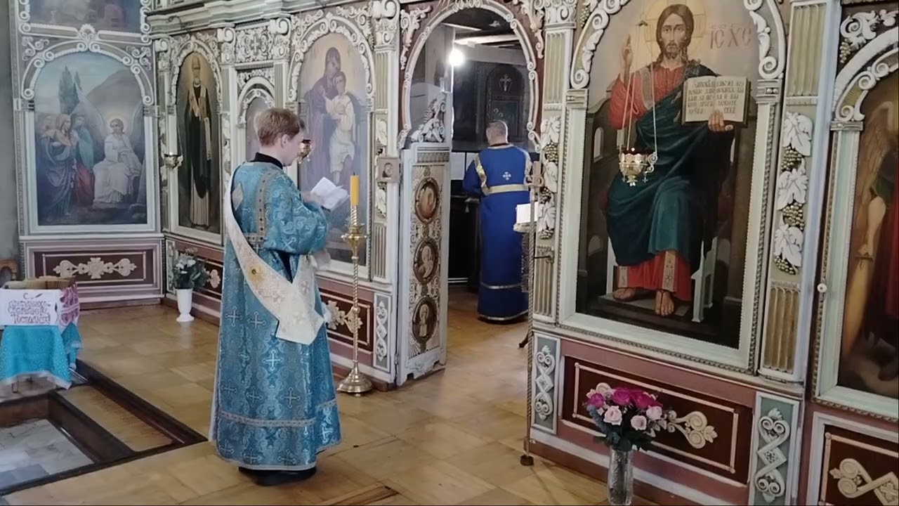 Дьякон О.Владимир, праздничное Богослужение в Сыктывкаре, Свято Вознесенский храм Кируль