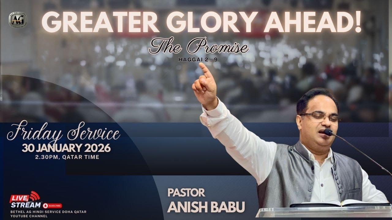 Join us live  and hear a life-changing word of God With Rev Dr Anish Babu