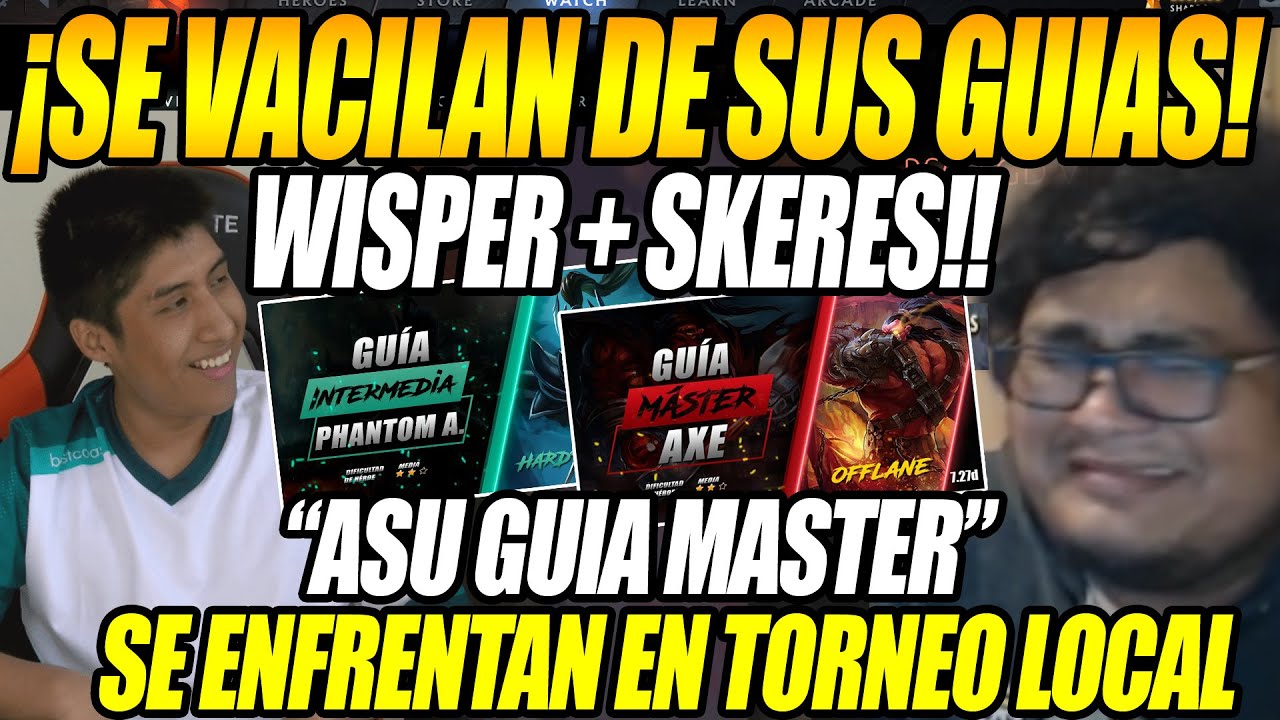 EPICO!! WISPER Y LOS SKERES VACILAN A SMASH CON SUS GUIAS DE YOUTUBE | SE ENFRENTAN EN TORNEO LOCAL