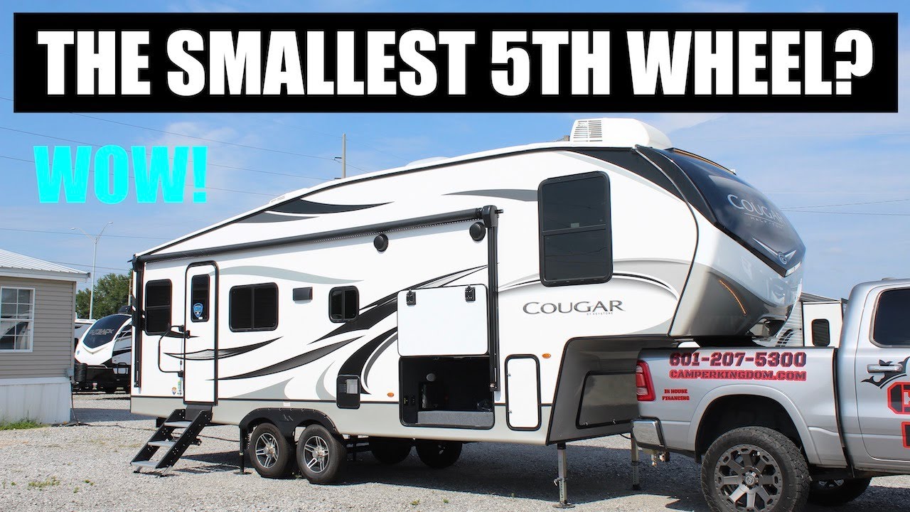 The Perfect Fifth Wheel for a Half-Ton Truck? Tiny Fifth Wheel RV Tour! 2022 Cougar 24RDS